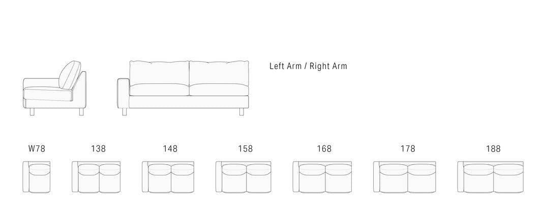 NOSTOS One Arm Sofa