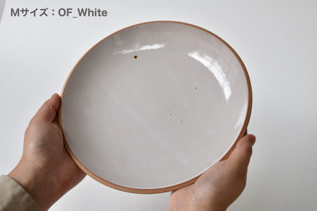 【ONE KILN】Cultivate /  Bounotsu Clay Plate_M_RF White（ワンキルン）